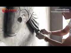 Chinese Roof Art Decoration Hand Carved Mosque Gazebo Unglazed Roof Finial