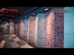 กระเบื้องดินเผาเลียนแบบลายไม้ MCM กระเบื้องผนังที่มีความยืดหยุ่นต่อสิ่งแวดล้อม