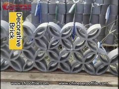 บล็อกดินเผาตกแต่งอิฐดินเผากลวงสำหรับสร้างกำแพงเงา