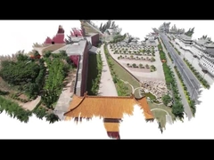 ศาลามุงหลังคากระเบื้องเคลือบวัดใช้กระเบื้องมุงหลังคาแบบจีนโบราณ