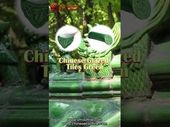 วัดโบราณ วัสดุเซรามิก ผนังหลังคากระจกจีน ที่มีผิวเรียบและสว่าง