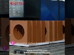 สีแดงตกแต่งผนังระบายอากาศอิฐกลวงเซรามิกสำหรับรั้วสวน