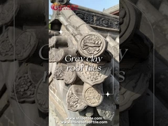 ป้องกันไฟ สีเทา ผนังหลังคาดินจีน สําหรับอาคารสวนวัดจีน