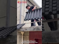 ราคาถูก PVC พลาสติกพลาสติกจีน antique กระเบื้องหลังคา