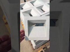 บล็อกผนังตกแต่งปูนซีเมนต์สีขาวอ่อน