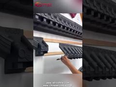 กระเบื้องหลังคาพลาสติก PP น้ำหนักเบา สไตล์จีนดั้งเดิม ตกแต่งด้วยสันเขา