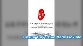 กระเบื้องผนัง Travertine แบบยืดหยุ่นการหุ้มกันไฟน้ำหนักเบา