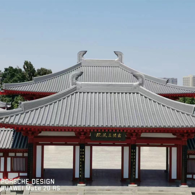 คุณภาพ  Traditional Grey Japanese Roof Tiles Temple Building 110mm Graphic Design โรงงาน