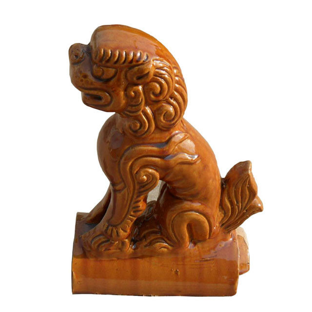 การตกแต่งหลังคาจีนเผาสองครั้งอาคารโบราณกระเบื้องประดับหลังคาเคลือบ