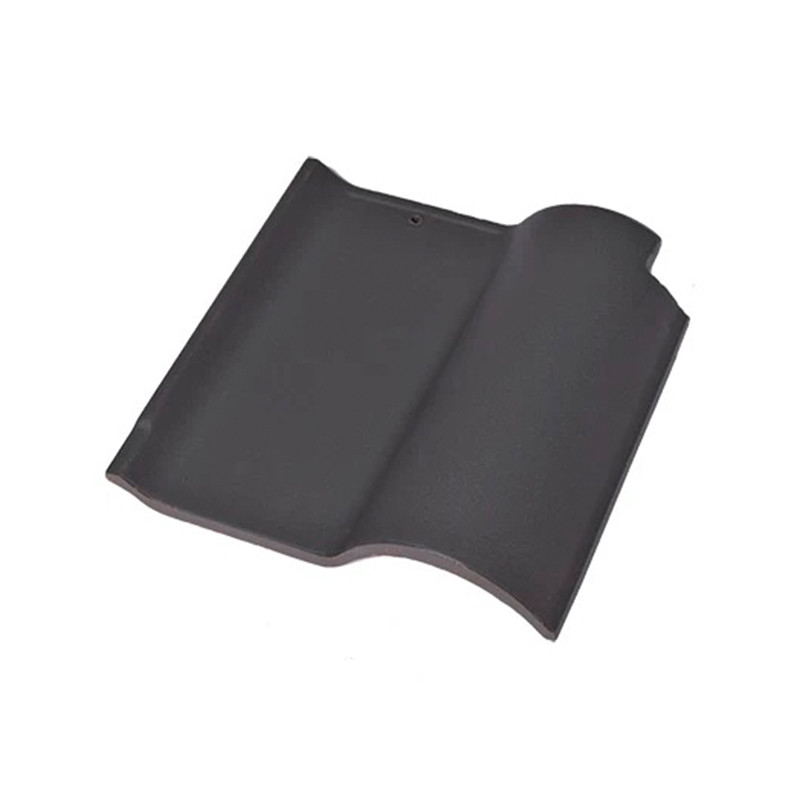 สะอาดต่อสิ่งแวดล้อม S-Curve Spanish Roof Tile Natural Finish Ceramic การออกแบบที่ประหยัดพลังงาน
