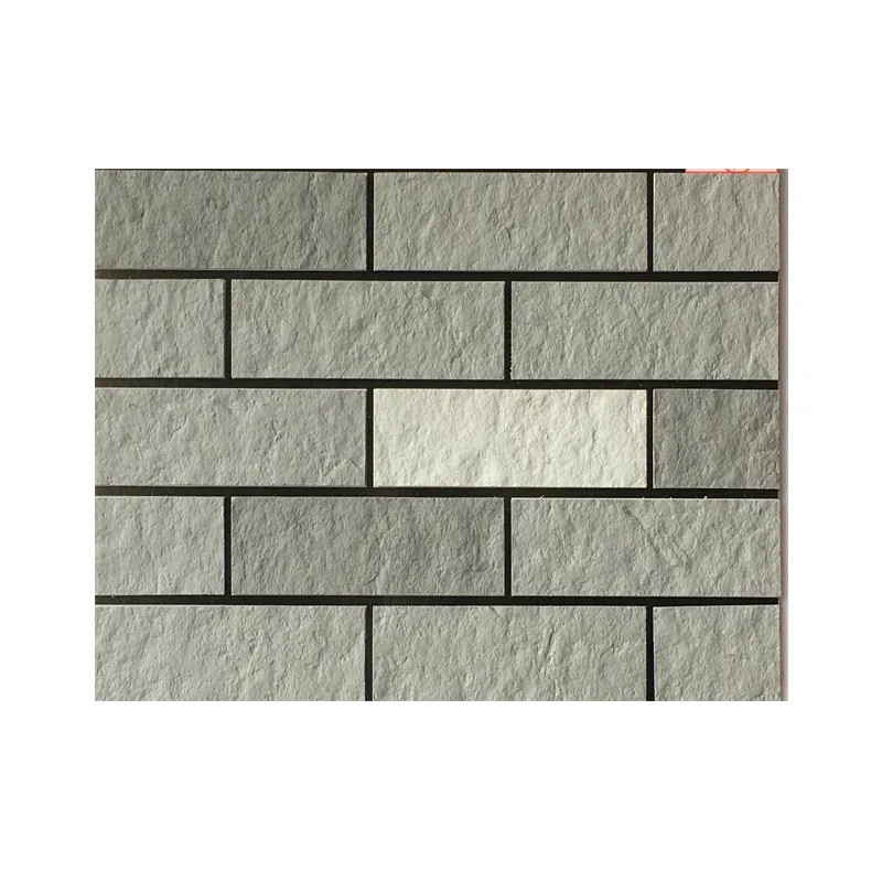 คลาสสิกน้ําตาล brick ดูยืดหยุ่น หินอ่อน Wall Tile สําหรับการตกแต่งผนังภายนอกโรงเรียน 3 มม นุ่ม กันไฟ MCM หิน