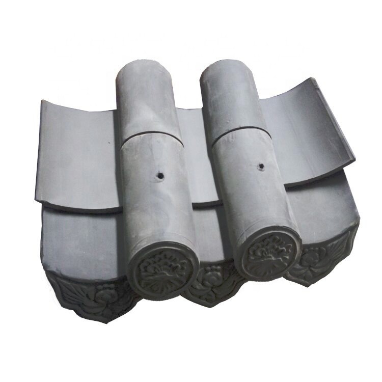 180*180mm ความแข็งแรงในการบด 1500N กระเบื้องหลังคาจีนสําหรับวัดพุทธ สื่อประเพณี