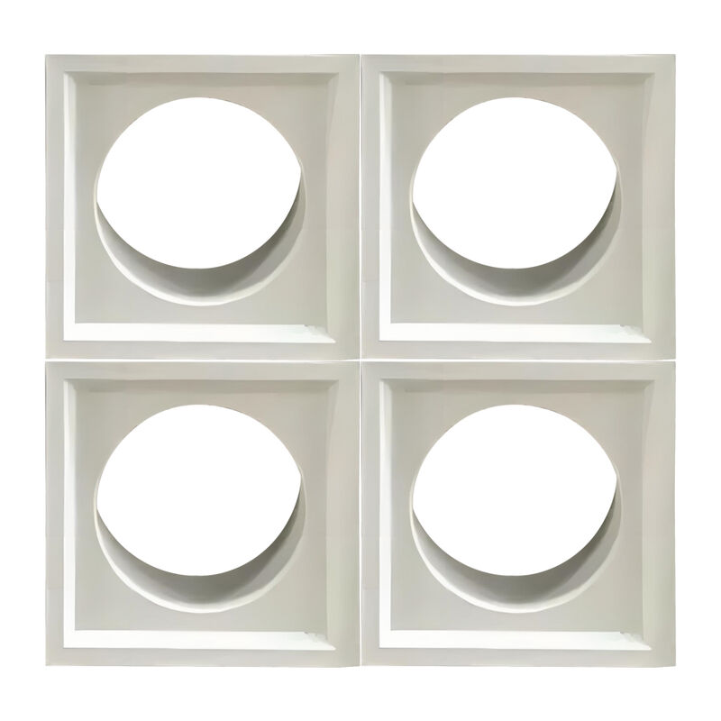 บล็อกคอนกรีตทนเกลือสำหรับพื้นที่ชายฝั่ง บล็อกผนังระบายอากาศป้องกันการกัดกร่อน ตกแต่งบล็อกลม