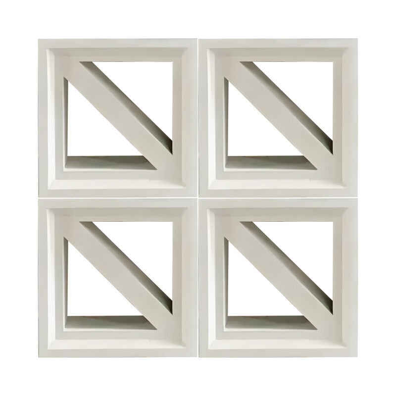 ผนังภายนอก ภายในและภายนอก 200*200 มม. ตกแต่งวิลล่า อิฐซีเมนต์กลวง บล็อกคอนกรีตช่องลม