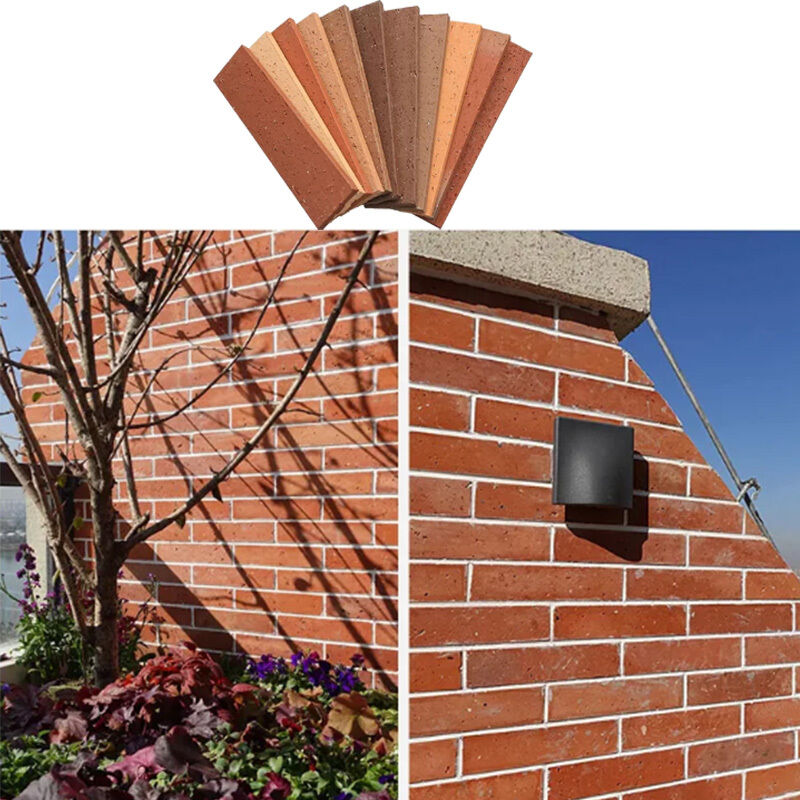 แผ่นดินอิฐสีแดง แบ่งอิฐผนังหน้าเคลือบ