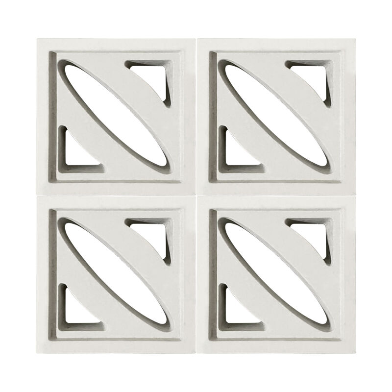 กระเบื้องกําแพงสวน กระเบื้องซีเมนต์ บล็อคลมคอนกรีต Precast Perforated Grid / brick สําหรับฝาผนังแบบสไตล์และกําแพงเสียง