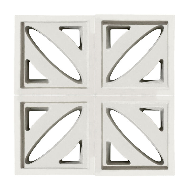 กระเบื้องกําแพงสวน กระเบื้องซีเมนต์ บล็อคลมคอนกรีต Precast Perforated Grid / brick สําหรับฝาผนังแบบสไตล์และกําแพงเสียง