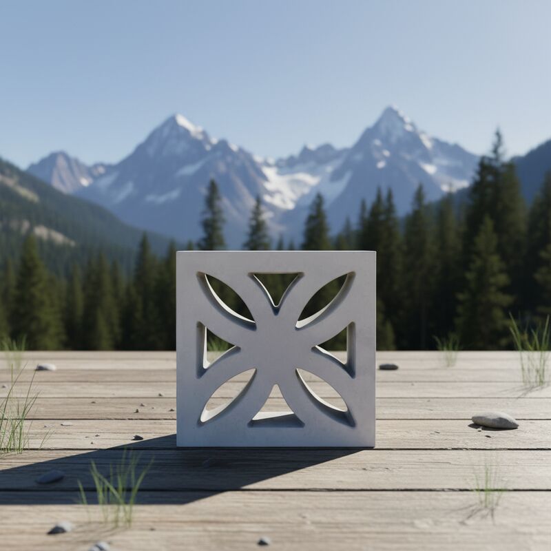 หน่วยบล็อคจอประดับ ซีเมนต์ กล่องกล่องอิฐสําหรับสไตล์