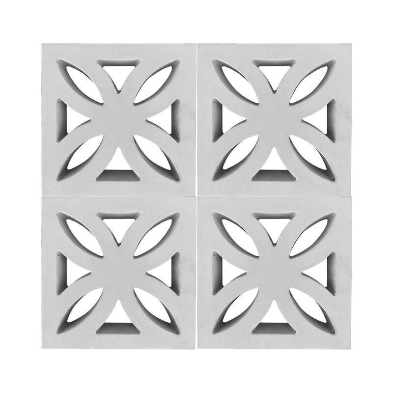 กระเบื้องกําแพงสวน บล็อกจอคอนกรีต กระเบื้องเจาะประดับสําหรับจอสวนและลักษณะภูมิทัศน์ที่ทันสมัย