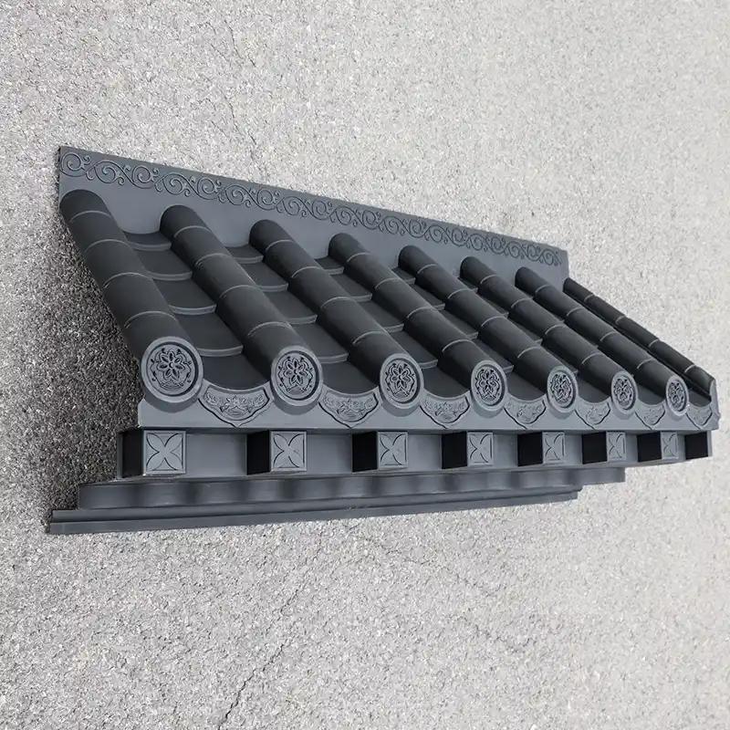 3D หลังคาโบราณ หลังคาแบบเอเชีย สไตล์จีน หลังคาพลาสติก ติดตั้งง่าย