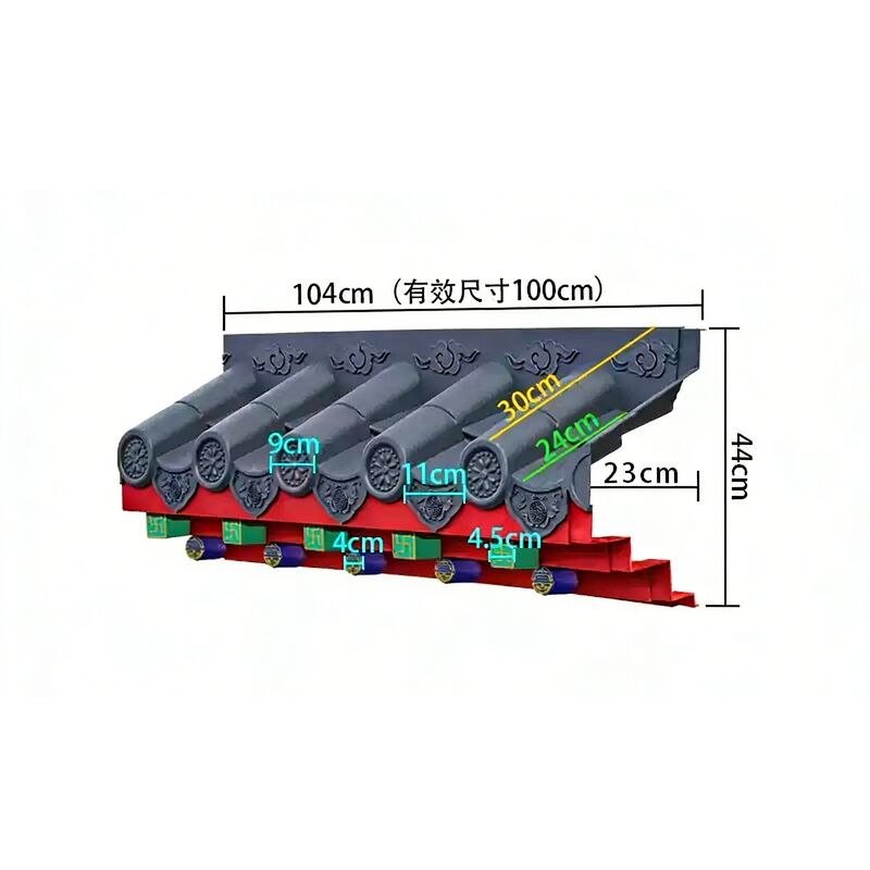Lightweight Plastic Antique Roof Tiles – Traditional Chinese Eaves Sheet Building Materials for Commercial & Residential