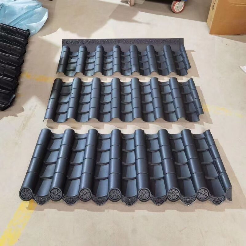 กระเบื้องหลังคาพลาสติกผงสังเคราะห์ ASA PVC หลังคาแผ่น กระเบื้องเซรามิก กําลังมองหาวิลล่าที่อยู่อาศัย