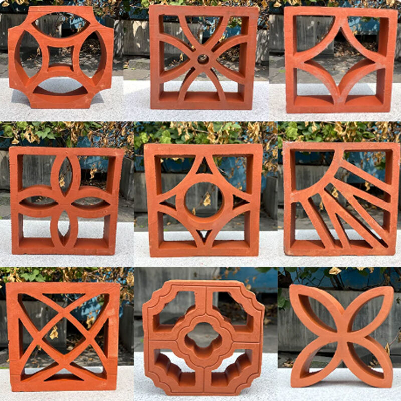 วัสดุการก่อสร้าง ผนังจาน เทราโคต้า บล็อกลม ผนังหน้าผา perforated bricks ผนังตกแต่ง บล็อกอากาศขุม