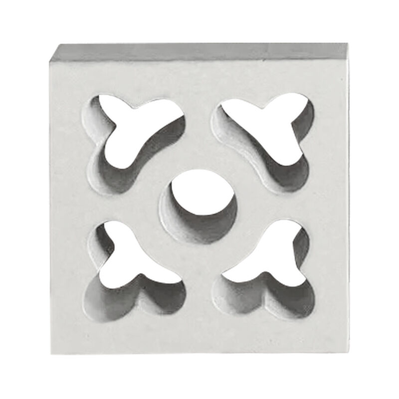 Double Square Breeze Block ผนังคอนกรีตตกแต่งบล็อกหน้าจอซีเมนต์อิฐกลวงสำหรับเฟอร์นิเจอร์ภูมิทัศน์