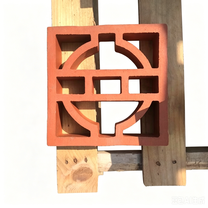 Terracotta Breeze ทรงเรขาคณิตคลาสสิกบล็อกอิฐหน้าจอดินเผาทางสถาปัตยกรรมสำหรับอาคารสมัยใหม่
