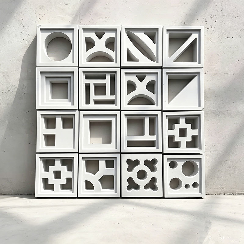 Concrete Screen Blocks Architectural Decorative Modern Cement Breeze Blocks for Commercial Building & Landscaping Projects