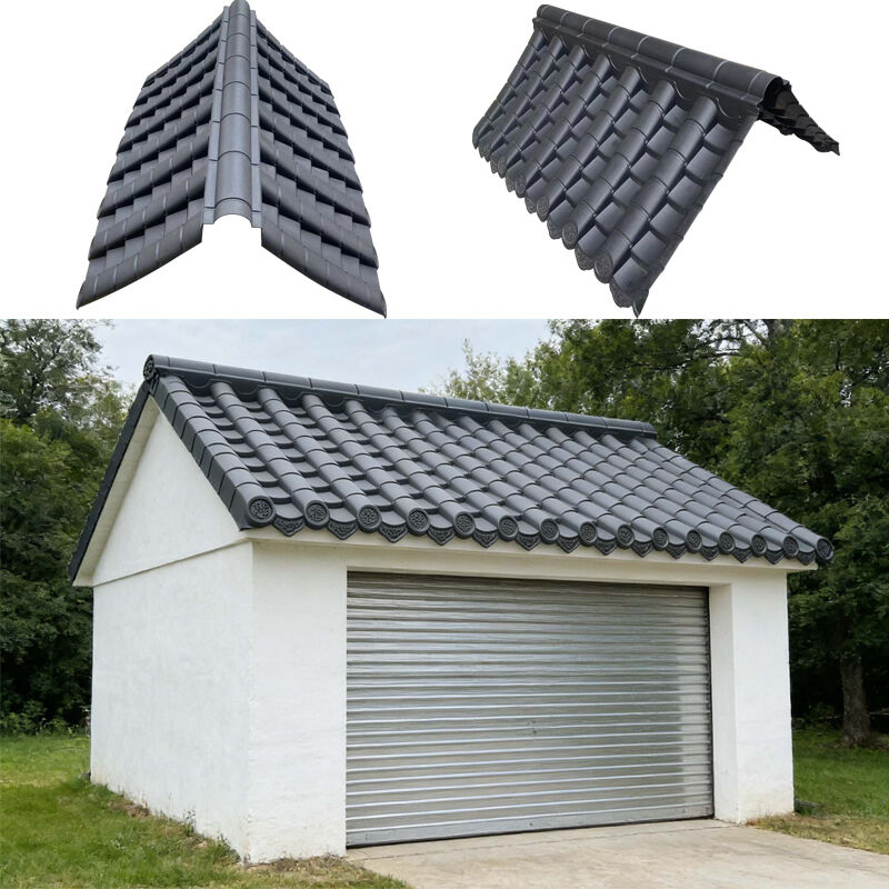 จําหน่ายซินথেติกจีนเพื่อการรับมือกับหลังคาทางการค้า PVC/PP โพลีเมอร์ Ridge & Eaves โมดูลสําหรับรั้วและผนัง