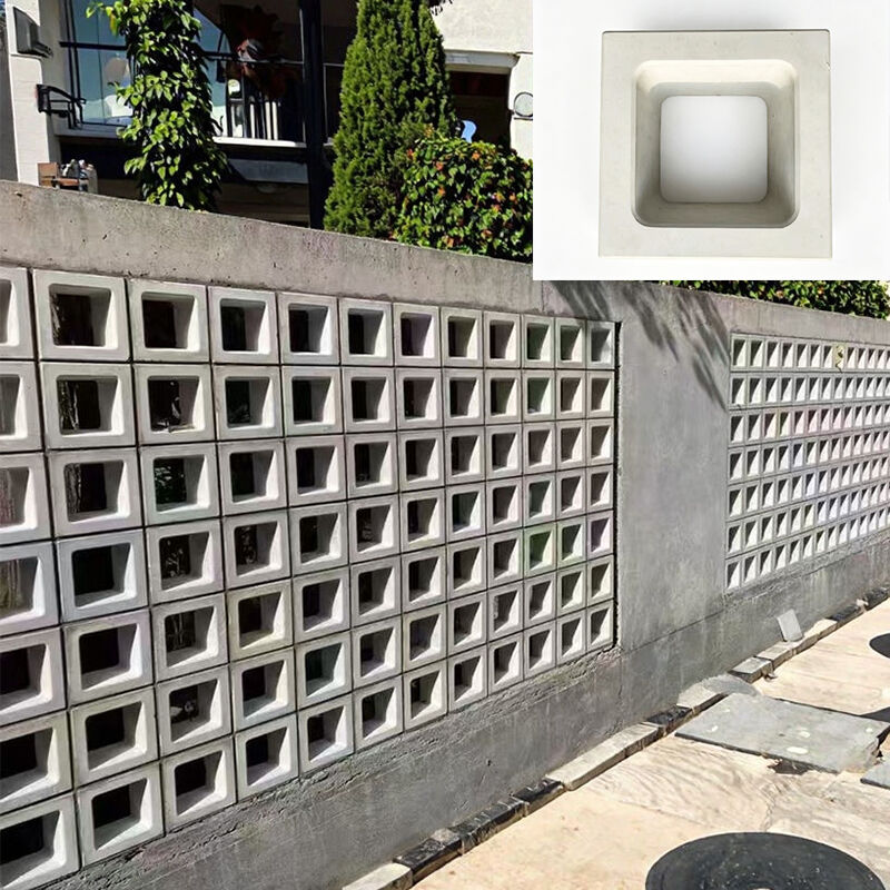 คอนกรีต บล็อกลม คอนกรีตซีเมนต์ Precast สําหรับรั้วสวน