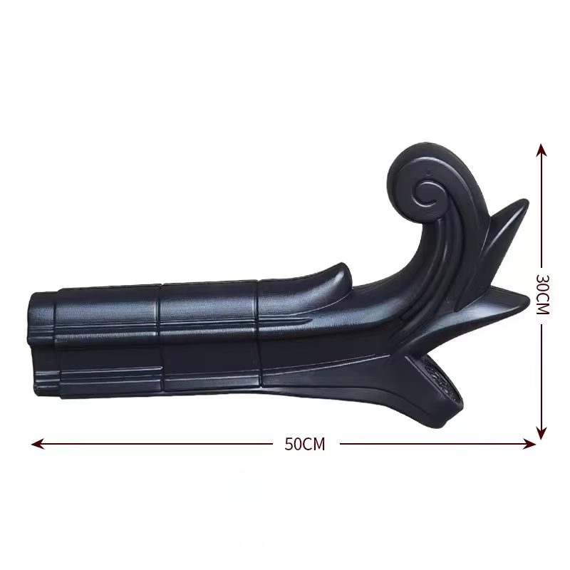 Interior/Exterior Chinese Style Entrance Gate PVC Roof Tile Kit Lightweight Plastic Canopy Panels for Hotel Lobby Portals