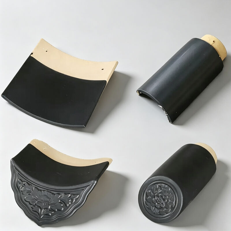 Traditional Black Glazed Roof Tiles Factory Supply Chinese Roofing System Roofing for Temple Pavilion and Heritage Projects